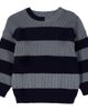 MiniMoi MiniMoi Kid's 2-Tone Striped Cotton Pullover Sweater - 1
