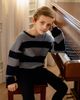 MiniMoi MiniMoi Kid's 2-Tone Striped Cotton Pullover Sweater - 2