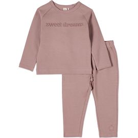 MiniMoi MiniMoi Kid's Cotton Fleece 3D Embossed Pajama Set