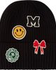 MiniMoi MiniMoi Kids' Happy Varsity Ribbed Knit Cuffed Beanie - 1