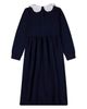 MiniMoi MiniMoi Maxi Dress with Scalloped Pop Collar and Bow Accents - 2