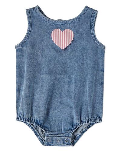 MiniMoi MiniMoi Petit Amour Denim Romper 