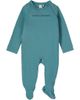 MiniMoi MiniMoi Rich Cotton Fleece Hidden Zipper Footie - 1