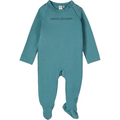 MiniMoi MiniMoi Rich Cotton Fleece Hidden Zipper Footie