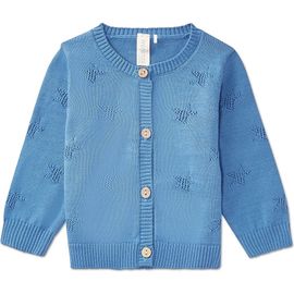 MiniMoi MiniMoi Star Pattern Cotton Cardigan