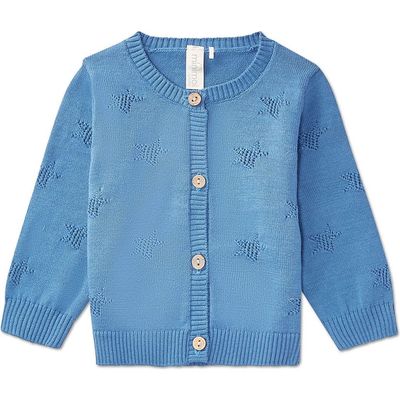 MiniMoi MiniMoi Star Pattern Cotton Cardigan