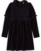 MiniMoi MiniMoi Velour Smocked Below-Knee Long Midi Dress - 1