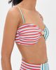 MINKPINK MINKPINK Aurora Strapless Bandeau Bikini Top Spliced Stripe - 4