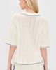 MINKPINK MINKPINK Avalon Crochet Shirt White/Blue - 3