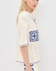 MINKPINK MINKPINK Avalon Crochet Shirt White/Blue - 4
