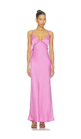 MINKPINK MINKPINK Chiara Lacing Detail Maxi Dress