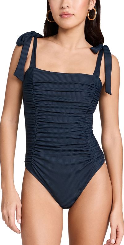 MINKPINK MINKPINK Constance Ruched One Piece Navy L