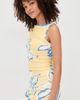 MINKPINK MINKPINK Esme Gathered Mesh Mini Dress Lemon Floral - 4