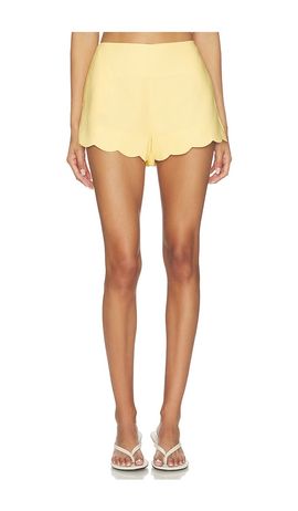 MINKPINK MINKPINK Grazia Scallop Hem Shorts