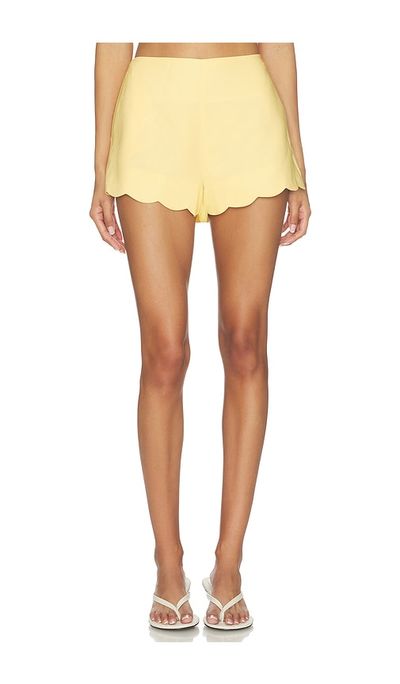 MINKPINK MINKPINK Grazia Scallop Hem Shorts