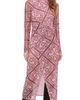 MINKPINK MINKPINK Jolene Mesh Midi Dress Paisley Scarf - 1