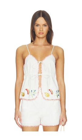 MINKPINK MINKPINK Santorini Embriodered Cami