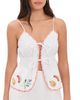 MINKPINK MINKPINK Santorini Embroidered Cami White - 1