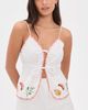 MINKPINK MINKPINK Santorini Embroidered Cami White - 2