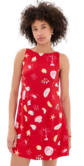 MINKPINK MINKPINK Sirena Mini Shift Dress Red