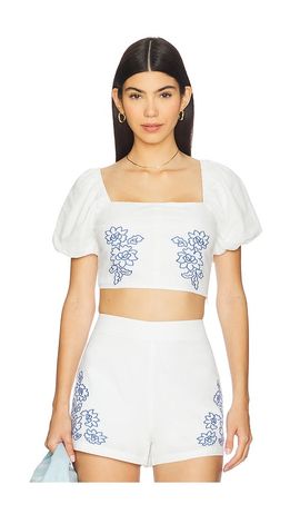 MINKPINK MINKPINK Sonnet Embroidered Top