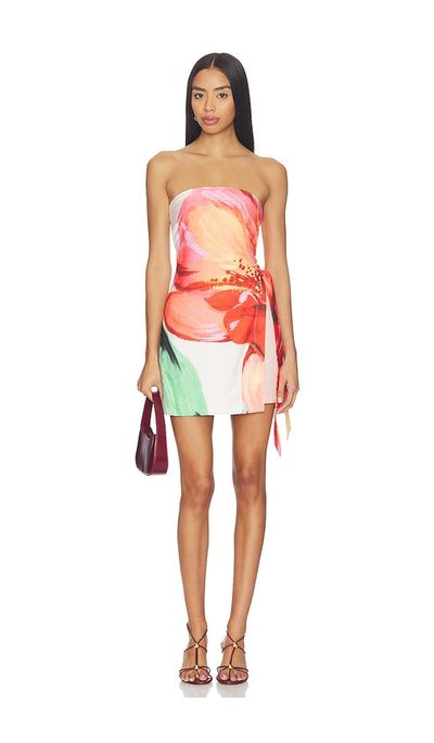 Minkpink Zinnia Tie Side Mini Dress