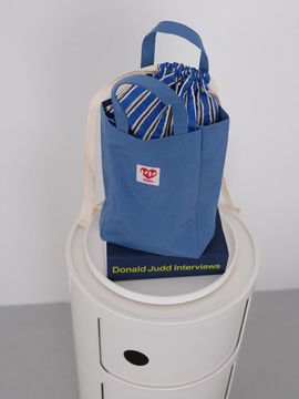 minmin Love Mini Tote Bag (Warm Blue)