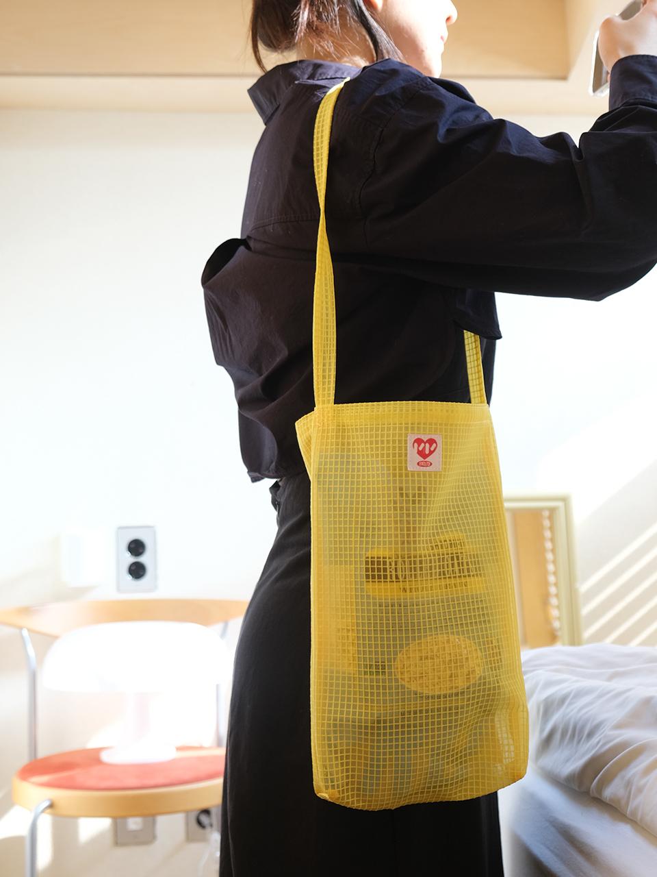 minmin [MINMIN]USEFUL NYLON BAG (SUN YELLOW)