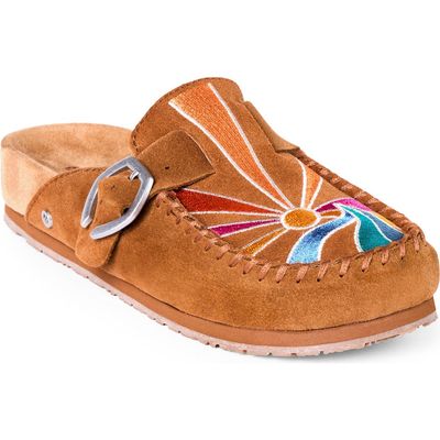 Minnetonka Minnetonka Buckle Leather Clog