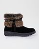Minnetonka Minnetonka Everett 2 Suede Faux Fur Winter Boots in Black, Women's at Urban Outfitters - 1