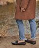 Minnetonka Minnetonka Leather Classic Driver Loafer in Dark Brown, Women's at Urban Outfitters - 2