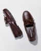 Minnetonka Minnetonka Leather Classic Driver Loafer in Dark Brown, Women's at Urban Outfitters - 3