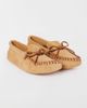 Minnetonka Minnetonka Men's Suede Softsole Moccasin Slipper in Tan, Men's at Urban Outfitters - 4