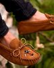 Minnetonka Minnetonka Men's Thunderbird Animikii Suede Beaded Softsole Moccasin Shoe in Brown, Men's at Urban Outfitters - 2