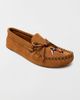 Minnetonka Minnetonka Men's Thunderbird Animikii Suede Beaded Softsole Moccasin Shoe in Brown, Men's at Urban Outfitters - 4