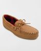 Minnetonka Minnetonka Moosehide Leather Fleece Lined Moccasins Shoe in Natural, Men's at Urban Outfitters - 3