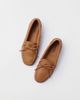 Minnetonka Minnetonka Moosehide Leather Moccasin Loafer in Natural, Men's at Urban Outfitters - 3