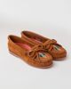 Minnetonka Minnetonka Nizhoni Suede Beaded Moccasin Shoe in Brown, Women's at Urban Outfitters - 3