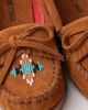 Minnetonka Minnetonka Nizhoni Suede Beaded Moccasin Shoe in Brown, Women's at Urban Outfitters - 4