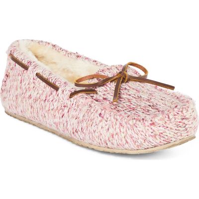 Minnetonka Minnetonka Shimmer Knit Moc Toe Slipper