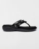 Minnetonka Minnetonka Silverthorne 360 Thong Sandals in Black, Women's at Urban Outfitters - 1