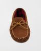 Minnetonka Minnetonka Suede Fleece Lined Softsole Moccasin Slipper in Brown, Men's at Urban Outfitters - 4