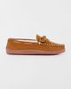 Minnetonka Minnetonka Suede Hardsole Moccasin Slipper in Brown, Men's at Urban Outfitters - 1