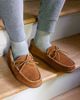Minnetonka Minnetonka Suede Hardsole Moccasin Slipper in Brown, Men's at Urban Outfitters - 2
