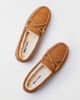Minnetonka Minnetonka Suede Hardsole Moccasin Slipper in Brown, Men's at Urban Outfitters - 4
