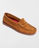 Minnetonka Minnetonka Suede Mellony Penny Loafer in Brown, Women's at Urban Outfitters - 5