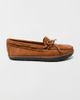 Minnetonka Minnetonka Suede Tread Loafer Moccasin in Brown, Women's at Urban Outfitters - 1