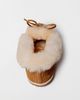 Minnetonka Minnetonka Suede Ultimate Sheepskin Slippers in Tan, Women's at Urban Outfitters - 5