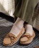 Minnetonka Minnetonka Tilia Suede Slippers in Cinnamon, Women's at Urban Outfitters - 2