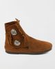 Minnetonka Minnetonka Women's Suede Two Button Boot in Brown, Women's at Urban Outfitters - 1